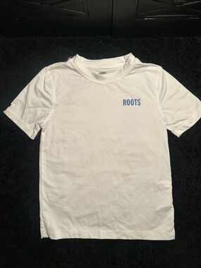Roots Kids White Short-Sleeve Tee